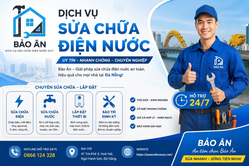 Dịch vụ sửa chữa điện nước Bảo Ân