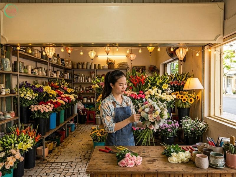 Chọn mẫu hoa mang thông điệp tích cực tại shop hoa tươi ở Đà Nẵng